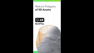 Scavengar ARQuickTip → How to reduce the file size of a 3D Model usdz file for #AR with #blender