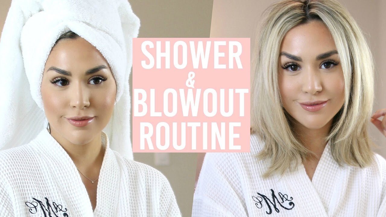 HOW I STYLE MY HAIR! SHOWER AND BLOW DRY ROUTINE! YouTube