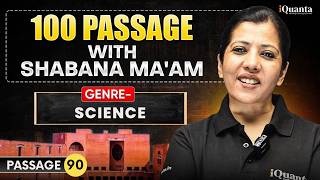 CAT RC Practice- 90 | 100 Passages with Shabana Ma'am | CAT VARC Playlist