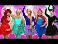 DISNEY PRINCESS BALLERINAS. (Ballet Performance with Ariel, Rapunzel, Belle, Elsa, Anna, and Tiana)