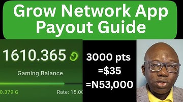 How to withdraw real money from the Grow Network App Monthly #grownetworkapp #growapp