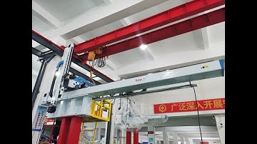 Large Injection Robot for Pallet Take-out KWIII N2700P testing in Factory