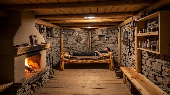 I Built a Secret Underground Cabin in an Abandoned Area to Survive Warmly for 10 Days