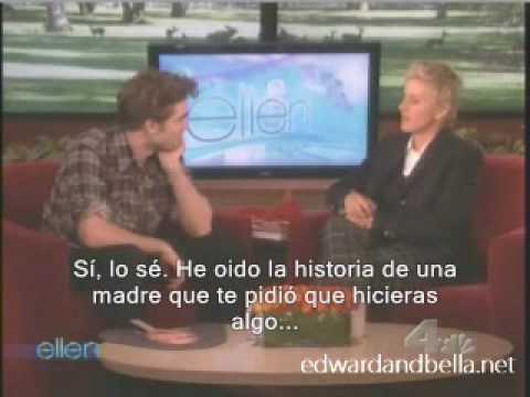 Robert Pattinson en Ellen DeGeneres(parte 1 de 3)s...