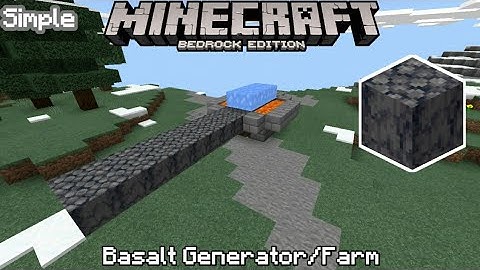 MINECRAFT BE 1.16 BASALT GENERATOR/FARM [SIMPLE TUTORIAL] MCPE/PS4/WINDOWS 10/NINTENDO SWITCH