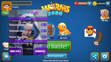 WormsZone.io Hungry Snake V3.6.2 - Mod Menu | God Mode, Unlock Skins, Props Max, Zoom, NoAds