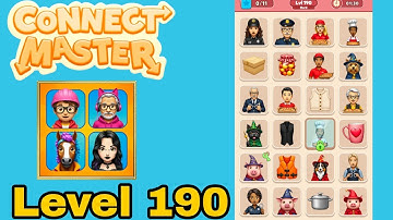 Connect master match puzzle level 190 solution walkthrough 