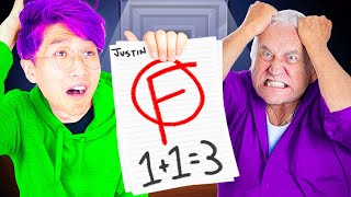 ROBLOX OOPS, I FAILED MY MATH TEST IN REAL LIFE! (LANKYBOX REACTION!)