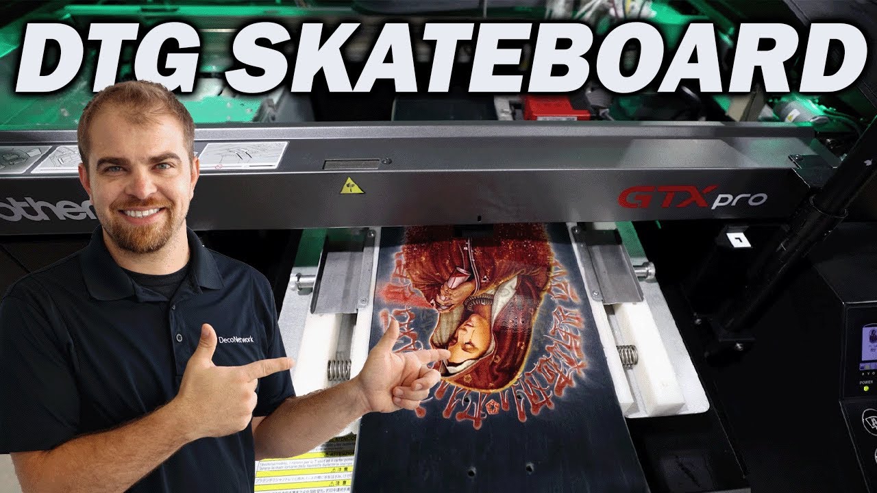 Как прикрепить изображение DTG к скейтборду!