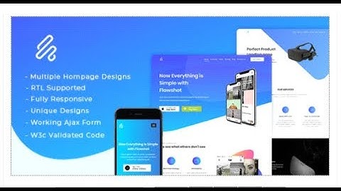 Flowshot - Multi Concept App & SaaS Landing Page + RTL Support | Themeforest Templates