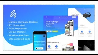 Flowshot - Multi Concept App & SaaS Landing Page + RTL Support | Themeforest Templates