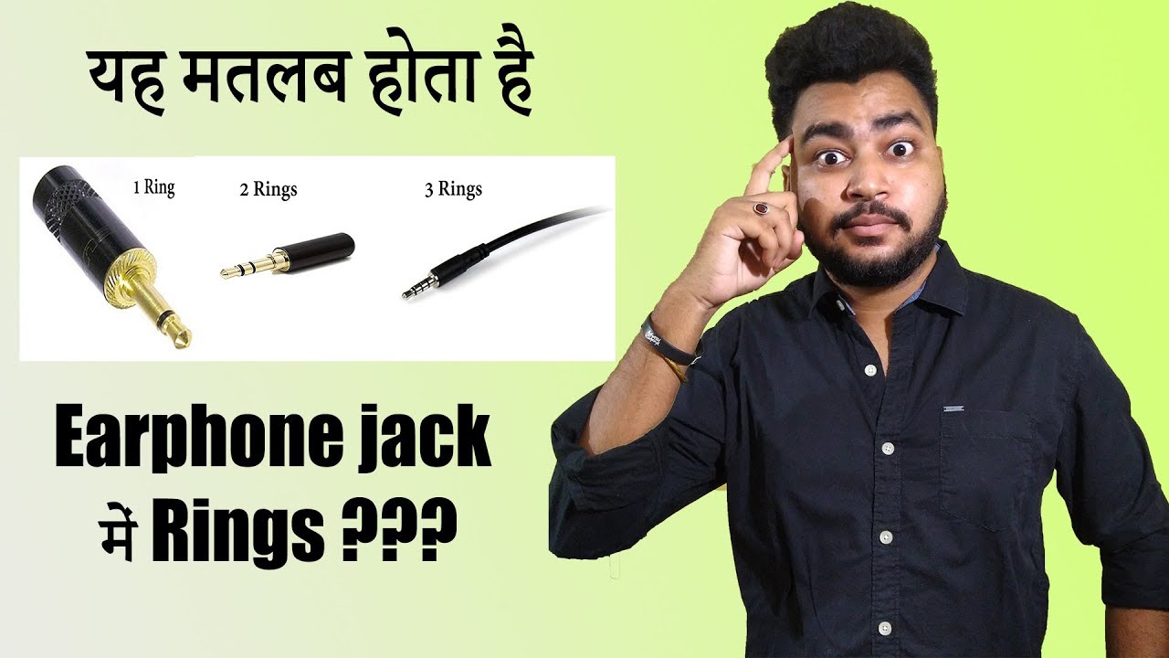 Rings in Earphone Jack Explained 3.5 mm audio jack🎧 Audio Jack