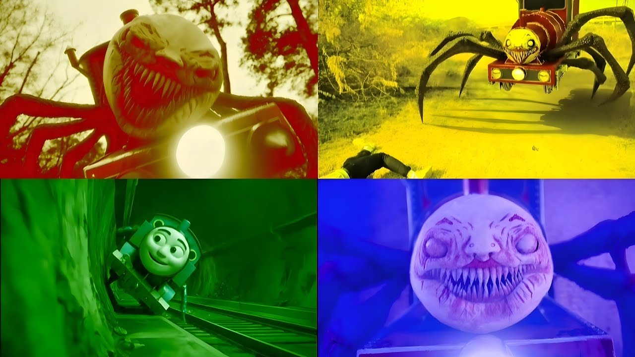 Cursed Thomas EXE vs Cho Cho Charles 🚂 TRAIN THOMAS EATER Coffin Dance Battle tiles hop 4