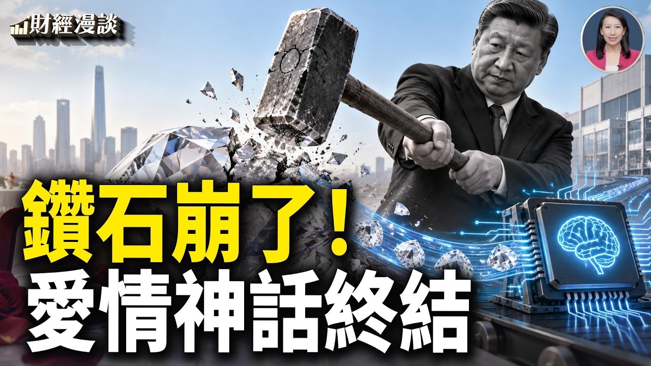 鑽石崩了，誰是兇手？從愛情捲進AI，鑽石難逃習大錘【財經漫談】 縮圖