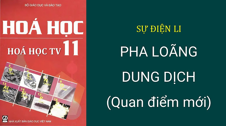 Bài tập về suwk pha loãng dung dịch hóa 11