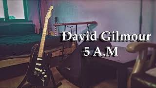 Video thumbnail of "5 A.M - David Gilmour Backing Track"