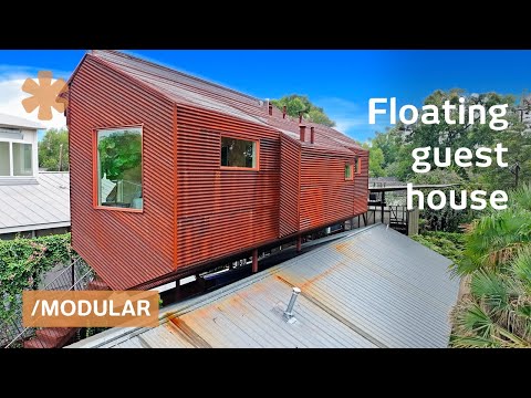 Retro-futuristic ADU sits atop old Austin bungalow, freeing backyard by Kirsten Dirksen