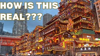Chongqing China City Tour || Chongqing Night Walk || MOST DEVELOPED CITY IN CHINA |HONGYA Dong CAVE