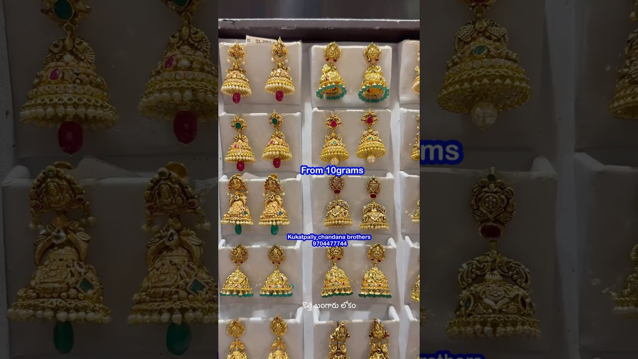 Lightweight jumka earrings 