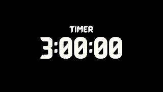 3 Hour Countdown Timer ⏰ | No Music