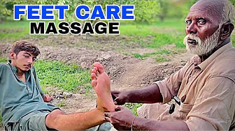 FEET CARE MASSAGE BY BABA KALLU || FEET PAIN RELIEF MASSAGE | ASMR RELAXING FEET CARE MASSAGE #asmr