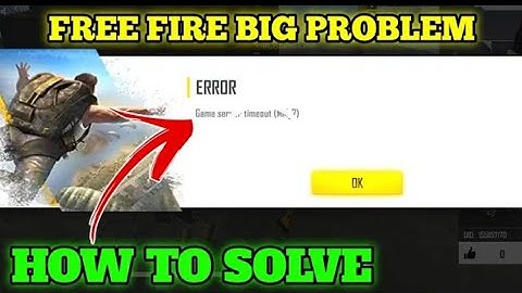 FREE FIRE MM 7  GAME SERVER TIMEOUT (MM7)PROBLEM FIX