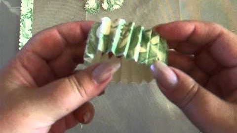 Basic 9. How to make Paper Rosette Flowers using a Tim Holtz Die