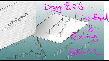 Revit Exercise (Day 806) Line Based Family and Railing Exercise