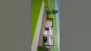 One storey 3bhk modern house sketchup model. #sketchup #3dmodeling  if u want the full video cmnt