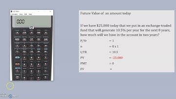 HP10bii+   Future value of an Initial Investment