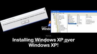 Installing Windows XP over Windows XP! Profile