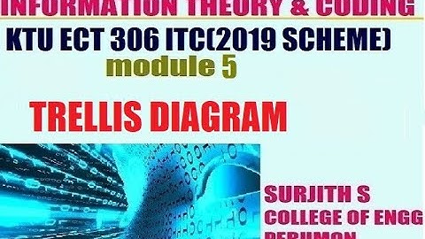 KTU ECT 306 ITC TRELLIS DIAGRAM module 5 (2019 SCHEME)