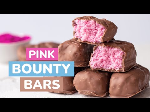 Pink Bounty Bars - Nourishing Amy