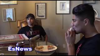 Mikey Garcia Pre Fight Meal & Dana White Sends Mikey A Message EsNews Boxing