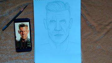 drawing cable Josh Brolin Deadpool 2 tutorials #tutorial #drawing #joshbrolin #deadpool