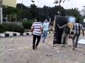ضرب شماريخ وصواريخ فى كلية هندسة المنصورة 