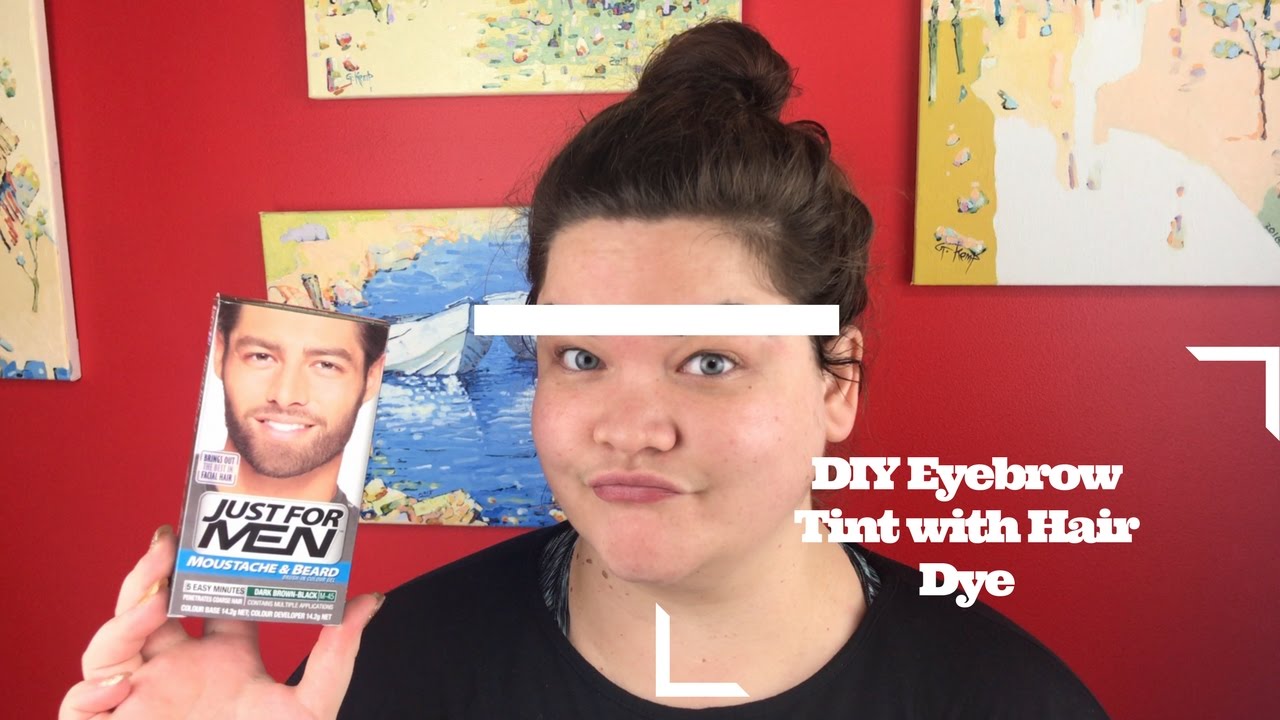 DIY Eyebrow Tint with Hair Dye YouTube