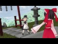 【東方MMD紙芝居】　霊夢と魔理沙の出会い