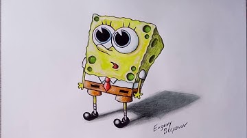 Drawing Spongebob Squarepants  - Speed Painting timelapse