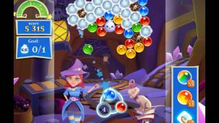 Bubble Witch 2 Saga Level 1683 with no booster & 1 bubble left