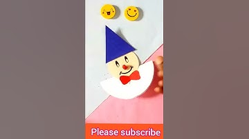 joker 🃏🃏 making craft ideas with paper #craft #youtube #shorts #craft with sangam