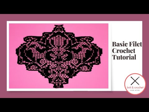 Learn the Basics of Filet Crochet - How to crochet mesh in 3dc and 4dc