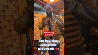 Rick Ross shares Awesome Moment With Meek Mill 👀😍!!!  #hiphop #rapper #youtubeshorts