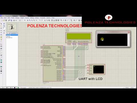 SERIAL COMMUNICATION SIMULATED OUTPUT FOR PIC16F877A