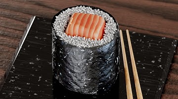 How to create sushi in blender with Geometry Nodes! | Blender tutorial