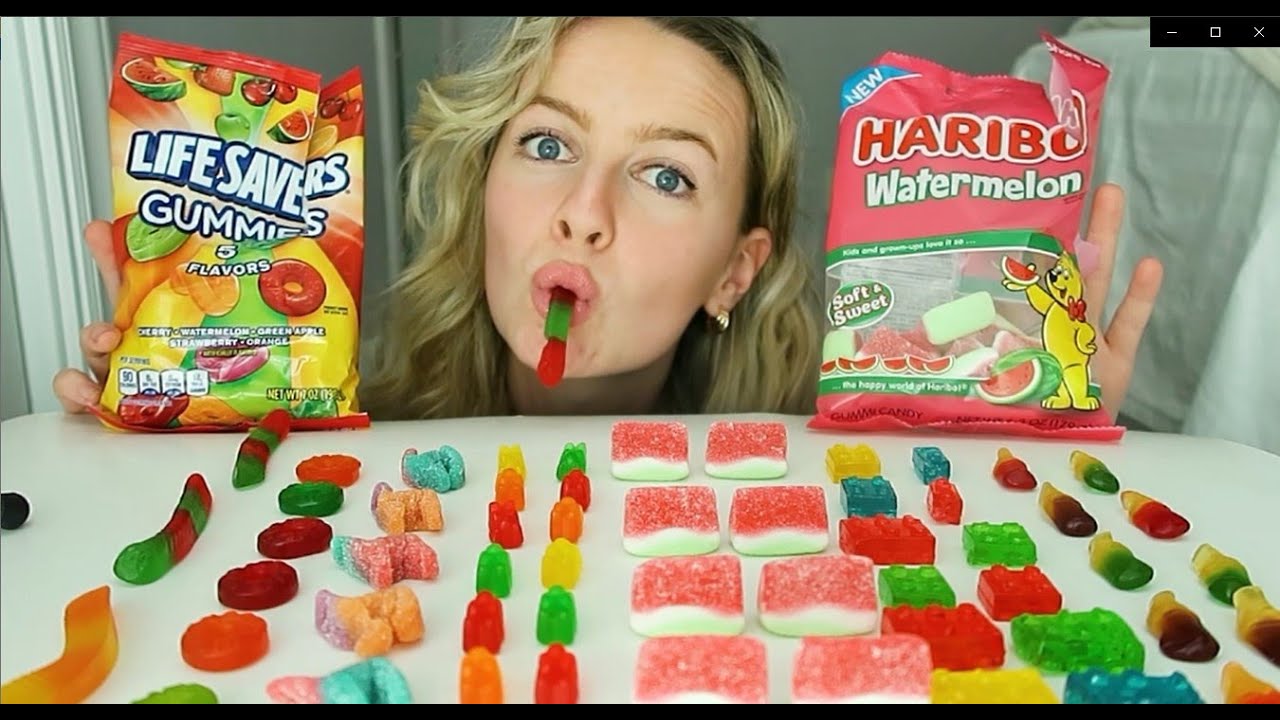 ASMR EATING GUMMIES! ASMR GUMMIES GUMMY EATING ASMREATING YouTube