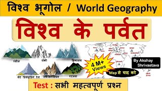 World Geography : विश्व के पर्वत (World Mountains) 