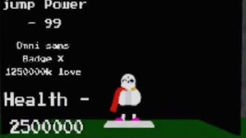 Undertale Sans! Au BATTLES!:Omnipotent Sans showcase