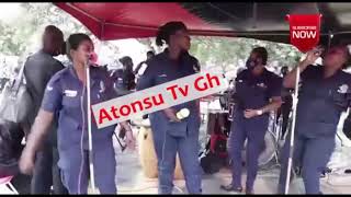 Ghana Police Ladies displaying with songs @ Sir John's One Week Observation