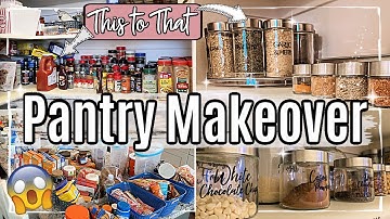 NEW! PANTRY MAKEOVER 2020 :: CLEAN, DECLUTTER + ORGANIZE WITH ME :: ORGANIZING IDEAS ON A BUDGET